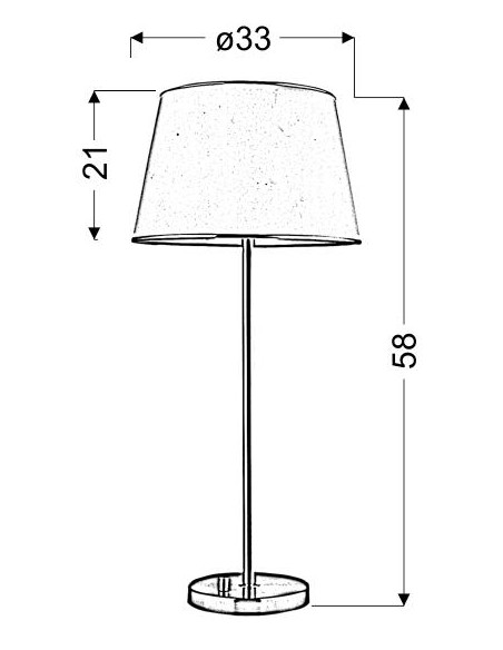 CANDELLUX IBIS LAMPA GABINETOWA 1X40W E14 SATYNA 41-00913