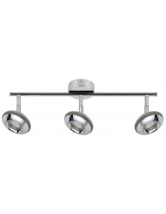 CANDELLUX SKIPPER LAMPA SUFITOWA LISTWA 3X6W LED COB GŁÓWKA OKRĄGŁA 1E Z PRZEGUBEM KD SYSTEM CHROM 93-67623