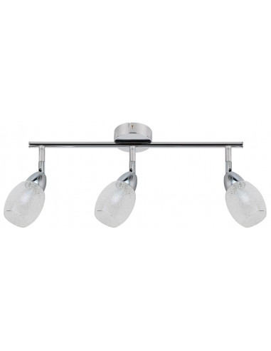 CANDELLUX RICO LAMPA SUFITOWA LISTWA 3X6W LED SMD GŁÓWKA OKRĄGŁA 1E Z PRZEGUBEM KD SYSTEM KLOSZ WYMIENNY CHROM/BEZBARWNY 93-