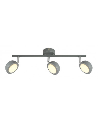 CANDELLUX MILD LAMPA SUFITOWA LISTWA 3X6W LED SZARY 3000K 93-66541