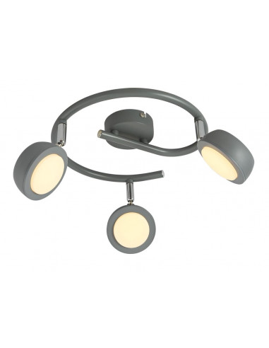 CANDELLUX MILD LAMPA SUFITOWA SPIRALA 3X6W LED SZARY 3000K 98-66558