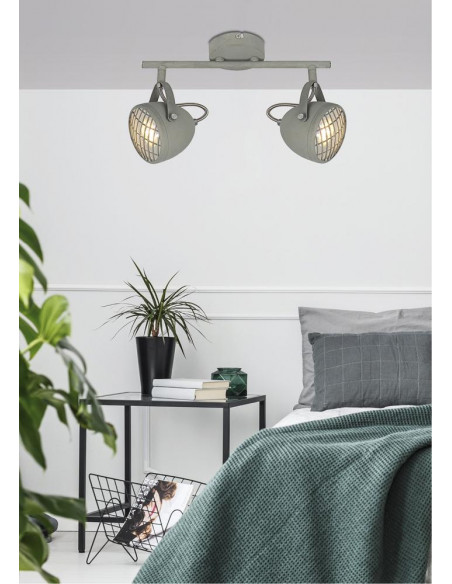 CANDELLUX PENT LAMPA SUFITOWA LISTWA 2X50W GU10  BETONOWY SZARY 92-68057