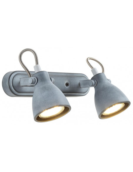 CANDELLUX ASH LAMPA SUFITOWA LISTWA 2X40W GU10 SZARY MAT 92-64400