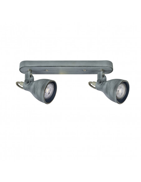 CANDELLUX ASH LAMPA SUFITOWA LISTWA 2X40W GU10 SZARY MAT 92-64400