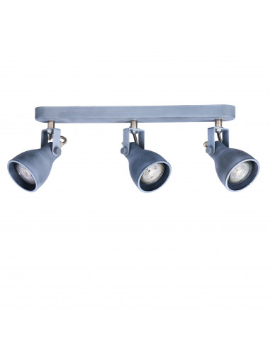 CANDELLUX ASH LAMPA SUFITOWA LISTWA 3X40W GU10 SZARY MAT 93-64301