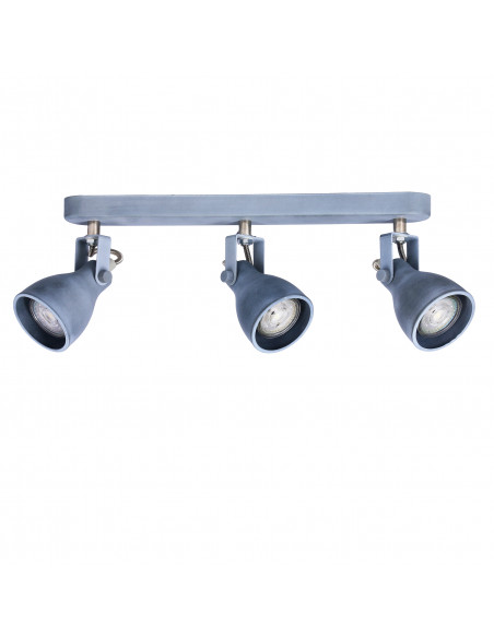 CANDELLUX ASH LAMPA SUFITOWA LISTWA 3X40W GU10 SZARY MAT 93-64301