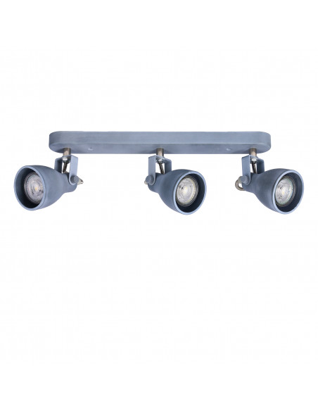 CANDELLUX ASH LAMPA SUFITOWA LISTWA 3X40W GU10 SZARY MAT 93-64301