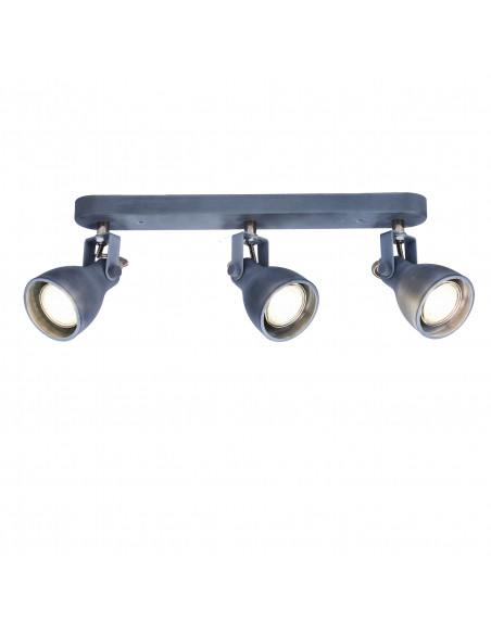 CANDELLUX ASH LAMPA SUFITOWA LISTWA 3X40W GU10 SZARY MAT 93-64301