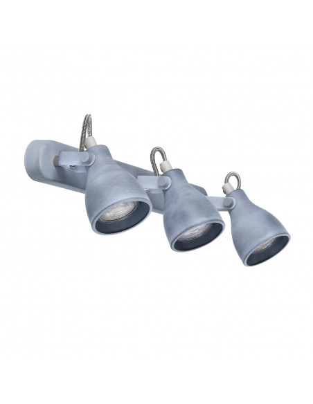 CANDELLUX ASH LAMPA SUFITOWA LISTWA 3X40W GU10 SZARY MAT 93-64301