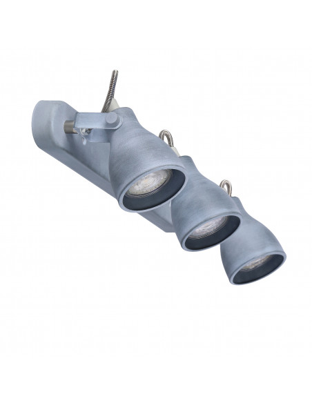 CANDELLUX ASH LAMPA SUFITOWA LISTWA 3X40W GU10 SZARY MAT 93-64301