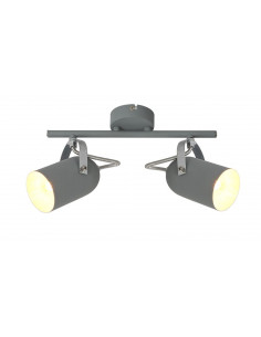 CANDELLUX GRAY LAMPA SUFITOWA LISTWA 2X40W E14 SZARY 92-66480