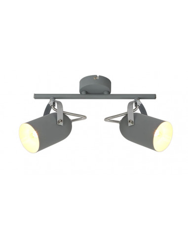 CANDELLUX GRAY LAMPA SUFITOWA LISTWA 2X40W E14 SZARY 92-66480