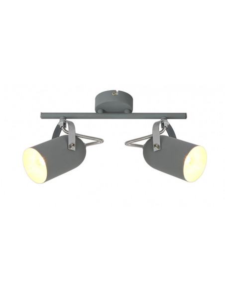 CANDELLUX GRAY LAMPA SUFITOWA LISTWA 2X40W E14 SZARY 92-66480