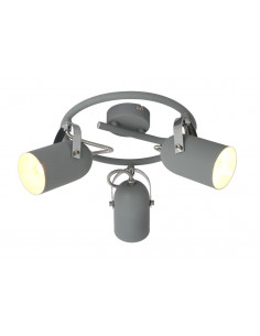 CANDELLUX GRAY LAMPA SUFITOWA SPIRALA 3X40W E14 SZARY 98-66497