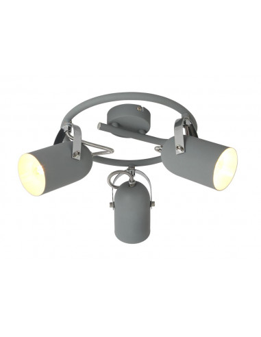 CANDELLUX GRAY LAMPA SUFITOWA SPIRALA 3X40W E14 SZARY 98-66497