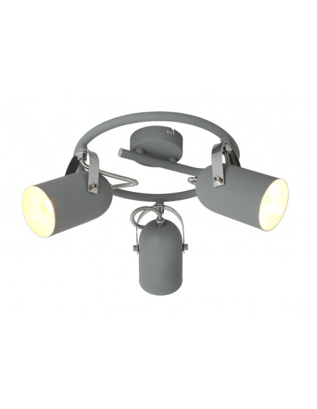 CANDELLUX GRAY LAMPA SUFITOWA SPIRALA 3X40W E14 SZARY 98-66497