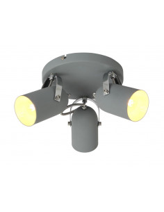 CANDELLUX GRAY LAMPA SUFITOWA PLAFON 3X40W E14 SZARY 98-66503
