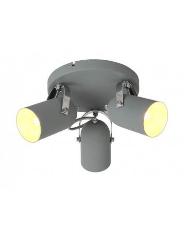 CANDELLUX GRAY LAMPA SUFITOWA PLAFON 3X40W E14 SZARY 98-66503