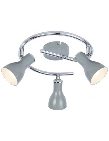 CANDELLUX JULIE LAMPA SUFITOWA SPIRALA 3X40W E14 SZARY 98-66633