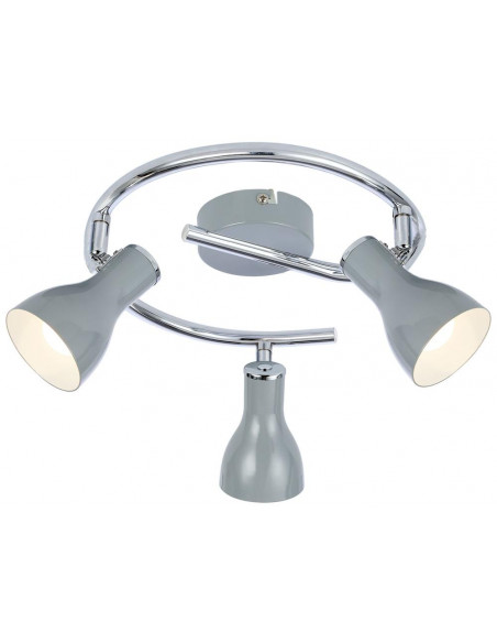 CANDELLUX JULIE LAMPA SUFITOWA SPIRALA 3X40W E14 SZARY 98-66633
