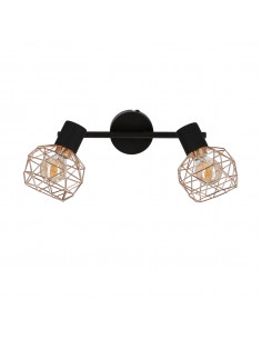 CANDELLUX ACROBAT LAMPA SUFITOWA LISTWA 2X40W E14 CZARNY KLOSZ ZŁOTY 92-66336