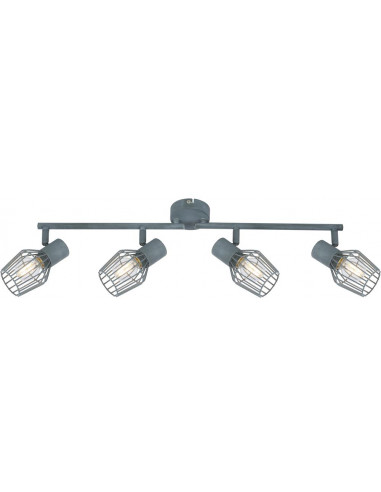 CANDELLUX VIKING LAMPA SUFITOWA LISTWA 4X40W E14 SZARY 94-68033