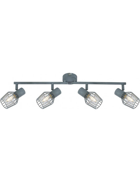 CANDELLUX VIKING LAMPA SUFITOWA LISTWA 4X40W E14 SZARY 94-68033