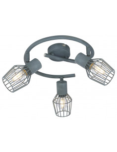 CANDELLUX VIKING LAMPA SUFITOWA SPIRALA 3X40W E14 SZARY 98-68040