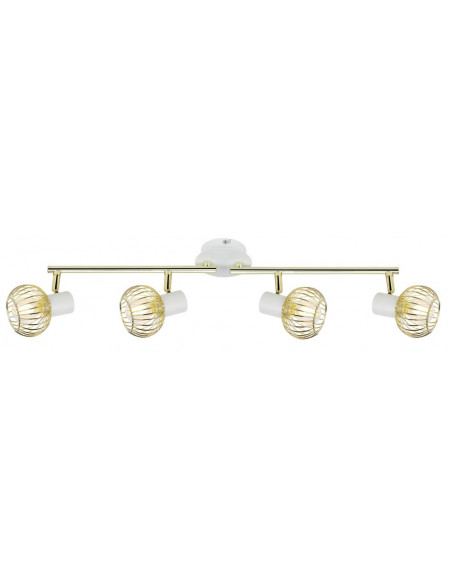 CANDELLUX OSLO LAMPA SUFITOWA LISTWA 4X40W E14 BIAŁY/ZŁOTY 94-61812