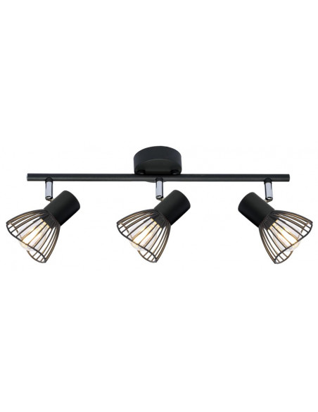 CANDELLUX FLY LAMPA SUFITOWA LISTWA 3X40W E14 CZARNY 93-61911