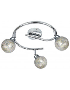 CANDELLUX KALEIDOSCOPE LAMPA SUFITOWA SPIRALA 3X4W LED G9 CHROM 98-61577