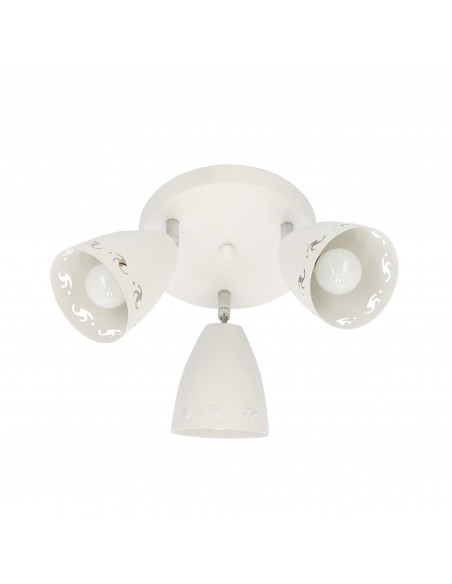 CANDELLUX COTY LAMPA SUFITOWA PLAFON 3X40W E14 BIAŁY MAT 98-67135