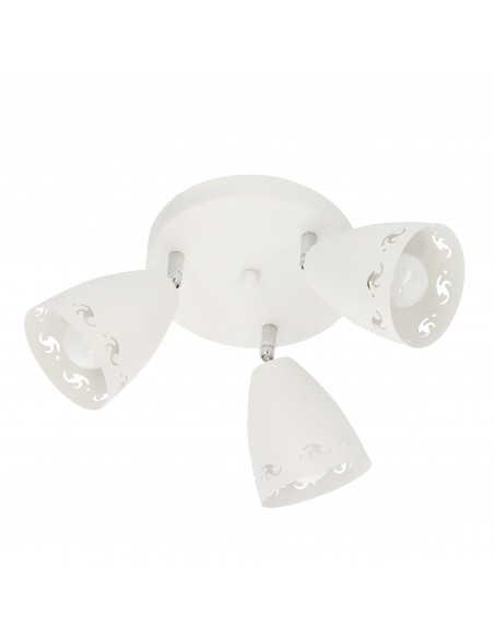 CANDELLUX COTY LAMPA SUFITOWA PLAFON 3X40W E14 BIAŁY MAT 98-67135