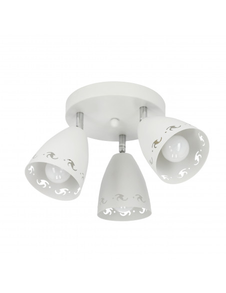 CANDELLUX COTY LAMPA SUFITOWA PLAFON 3X40W E14 BIAŁY MAT 98-67135
