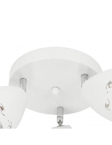 CANDELLUX COTY LAMPA SUFITOWA PLAFON 3X40W E14 BIAŁY MAT 98-67135