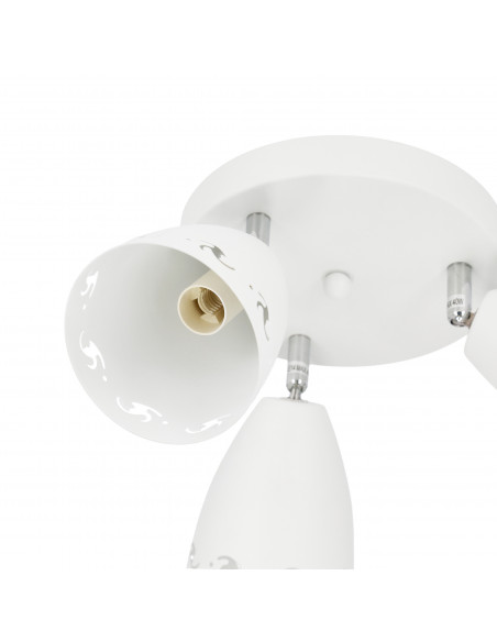 CANDELLUX COTY LAMPA SUFITOWA PLAFON 3X40W E14 BIAŁY MAT 98-67135