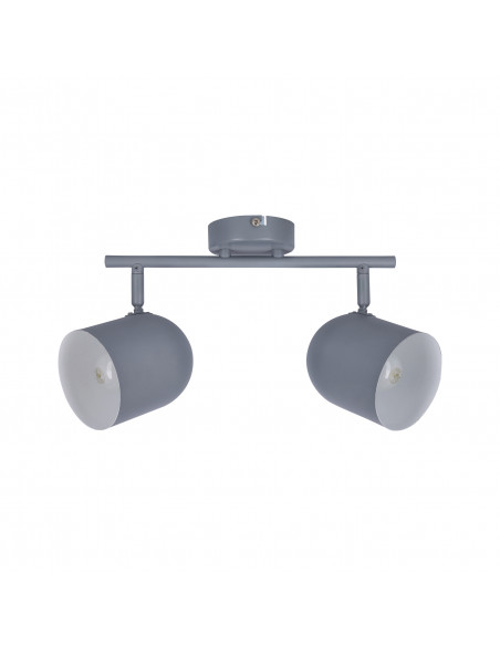 CANDELLUX AZURO LAMPA SUFITOWA LISTWA 2X40W E27 SZARY MAT 92-63212