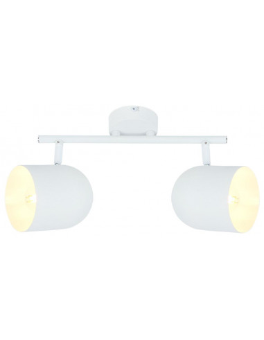 CANDELLUX AZURO LAMPA SUFITOWA LISTWA 2X40W E27 BIAŁY 92-63250