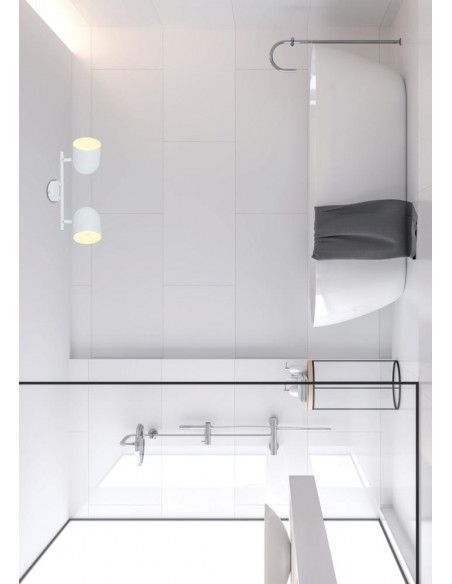 CANDELLUX AZURO LAMPA SUFITOWA LISTWA 2X40W E27 BIAŁY 92-63250