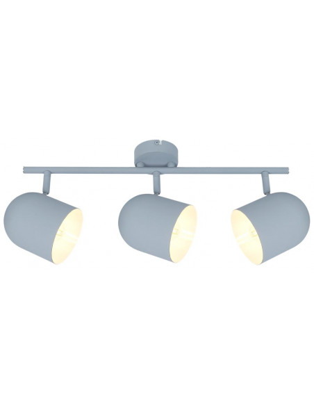 CANDELLUX AZURO LAMPA SUFITOWA LISTWA 3X40W E27 SZARY MAT 93-63229