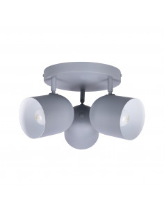 CANDELLUX AZURO LAMPA SUFITOWA PLAFON 3X40W E27 SZARY MAT 98-63236