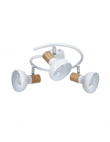 CANDELLUX PUERTO LAMPA SUFITOWA SPIRALA 3X40W E14 BIAŁY 98-62697