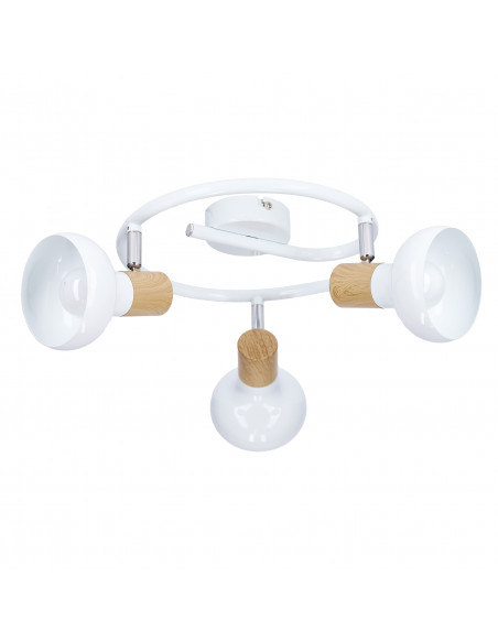CANDELLUX PUERTO LAMPA SUFITOWA SPIRALA 3X40W E14 BIAŁY 98-62697