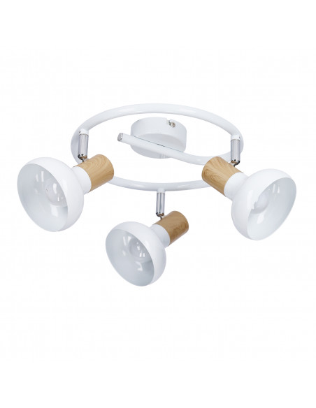 CANDELLUX PUERTO LAMPA SUFITOWA SPIRALA 3X40W E14 BIAŁY 98-62697