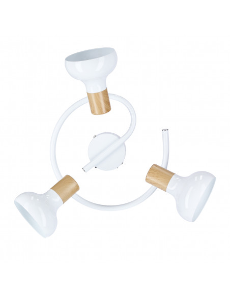 CANDELLUX PUERTO LAMPA SUFITOWA SPIRALA 3X40W E14 BIAŁY 98-62697
