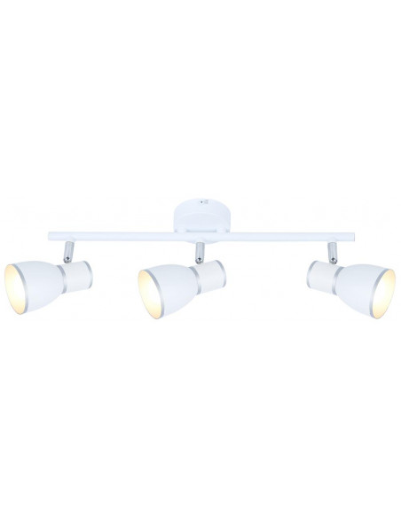 CANDELLUX FIDO LAMPA SUFITOWA LISTWA 3X40W E14 BIAŁY+CHROM 93-63403