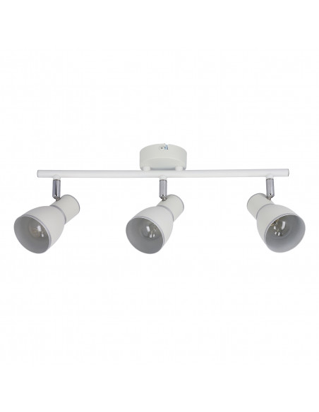 CANDELLUX FIDO LAMPA SUFITOWA LISTWA 3X40W E14 BIAŁY+CHROM 93-63403