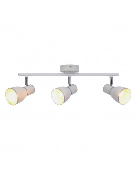CANDELLUX FIDO LAMPA SUFITOWA LISTWA 3X40W E14 BIAŁY+CHROM 93-63403