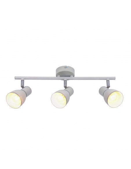 CANDELLUX FIDO LAMPA SUFITOWA LISTWA 3X40W E14 BIAŁY+CHROM 93-63403