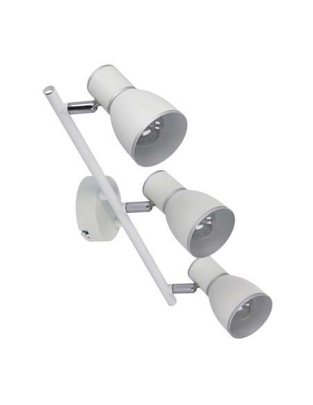 CANDELLUX FIDO LAMPA SUFITOWA LISTWA 3X40W E14 BIAŁY+CHROM 93-63403